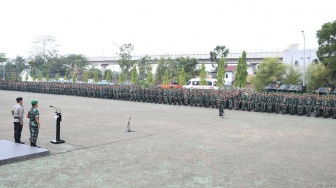 3.382 Personel Polri dan TNI Diturunkan Dalam Pengamanan Kunker Jokowi di Sumsel