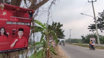 Marak Alat Peraga Kampanye Ganggu dan Langgar Aturan di Kabupaten Bekasi, Temuan Bawaslu Ada 33.709