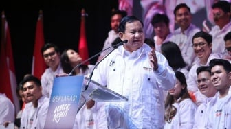 Deklarasi Relawan Pemuda Penerus Negeri, Prabowo: Kami Siap untuk Diinjak