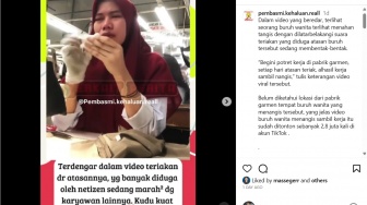 Heboh! Bukan Karena Tekanan dari Atasan, Ternyata Ini Alasan Buruh Pabrik Garmen di Semarang Kerja Sambil Nangis