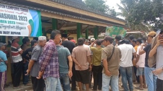 Ratusan Warga dan Calon Kades Sumberejo Tolak Hasil Pilkades