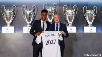 Real Madrid Pagari Vinicius Junior dengan Klausul Rilis Rp1,6 Triliun dalam Kontrak Barunya