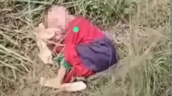 Viral Video Balita Usia 3 Tahun Ditemukan Meringkuk Sedih di Semak-Semak, Diduga Dibuang Orang Tua
