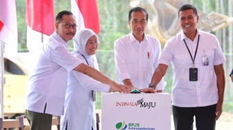 Menaker Dampingi Presiden Jokowi Groundbreaking Kantor BPJS Ketenagakerjaan di IKN