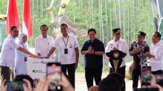 Presiden Jokowi Groundbreaking Kantor BPJS Ketenagakerjaan di IKN