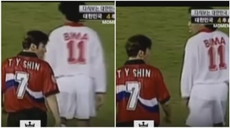 "Lawan Jadi Kawan" Moment Shin Tae Yong Kontra Bima Sakti saat Piala Asia 1996, Coach Shin Engga Ada Obat