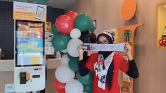 Viral Dekorasi Mcdonalds Free Palestina usai Ramai Aksi Boikot Produk Pro Israel, Netizen: Gak Ngaruh, Tetep Ogah!