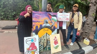 Aksi Wartafunky Bela Palestina Lewat Karya Seni: Jual Mural Untuk Donasi