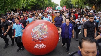 Foto-foto Kemeriahan Warga Solo Menyambut Tur Trofi Piala Dunia U-17 2023