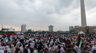 Anies Baswedan hingga Puan Maharani Hadiri Aksi Bela Palestina di Monas, Massa Teriakan Lawan Israel!