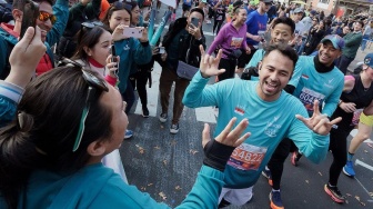 Raffi Ahmad Puji Soraya Larasati yang Selesaikan Marathon 42 KM dalam Waktu 3 Jam: Gue 6 Jam