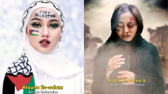 Dukung Palestina, Nanda Arsyinta Buat Konten Makeup Ceritakan Perjalanan Pilu Seorang Ibu di Gaza