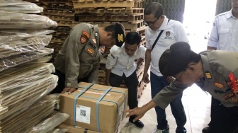 Jelang Pemilu 2024, Polda Lampung Rutin Cek Gudang Logistik Pemilu 2024