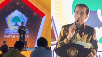 Pesan Jokowi di Ultah Golkar: Menang Jangan Jumawa, Kalah Jangan Murka