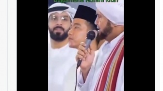 Gibran Cuma Diam saat Sepanggung dengan Habib Syech, Nggak Hafal Solawat?