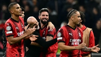 Hasil Liga Italia: AC Milan Susah Payah Bekuk Frosinone hingga ke Puncak Klasemen Serie A