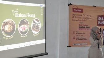 Berdayakan Potensi SDA, GGN Gelar Workshop Inovasi dan Packaging Olahan Pisang Bagi Warga Lumajang