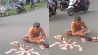 Viral Pria Pamer Uang Gepokan hingga Ganggu Pengguna Jalan di Tapanuli, Polisi Turun Tangan