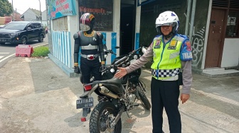 Ada Ksatria Baja Hitam Kena Tilang Polisi di Kentungan Sleman, Loh Kok Bisa?