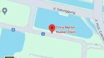 Lokasi Chris Martin Jalan Kaki Nyeker Muncul di Google Maps, Bentar Lagi Jadi Tempat Wisata?