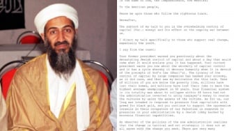 'Surat untuk Amerika' dari Osama Bin Laden Buat Warga AS Simpati ke Palestina, Ini Isinya