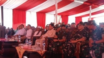 Prabowo Subianto Sambangi Banten, Resmikan Titik Air Bersih di Bayah Lebak