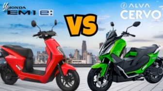 Adu Spesifikasi Motor Listrik Honda EM1 e vs Alva Cervo, Menang Mana?