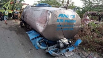 Truk Tangki Tabrak Motor, Rumah, dan Warung Kopi di Pasuruan, 2 Orang Meninggal Dunia