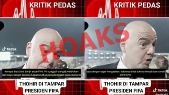 [HOAKS] Video Presiden FIFA Marah JIS Banjir, Sebut Indonesia Tak Pantas Gelar Piala Dunia