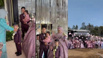 Beda dengan yang Lain, Acara Khitanan Anak Ini Serasa Wedding Bapak Ibunya