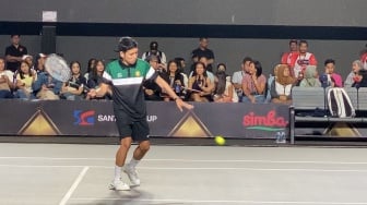 Tebus Kesalahan ke Anak, Desta Kini Menang Tenis Lawan Valentino Jebret