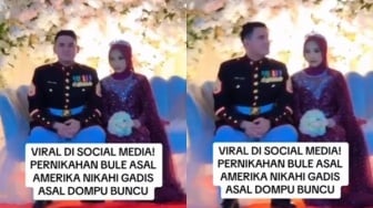 Viral Bule AS Nikahi Gadis NTB Pakai Seragam Marine, 'Sederhana Tapi Bikin Halo Dek Lokal Depresi'