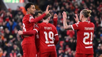 Hasil Liga Europa: Menang Telak atas LASK, Liverpool Melaju ke Babak 16 Besar