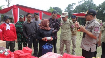 Kukuhkan Tim Kelurahan Siaga Bencana di Glagaharjo, Kustini Ingatkan Kembali Pentingnya Warga Pahami Mitigasi Bencana