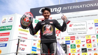 Rider AHRT Decksa Almer Alfarezel Sukses Meraih Gelar Juara Thailand Talent Cup 2023, Impresif Sampai Laga Pemungkas