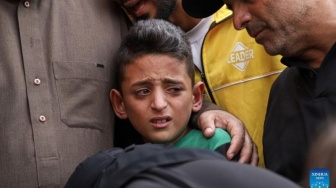 Teriakan Pilu Anak Gaza di Pengungsian Jabalia Usai Dibombardir Militer Israel; Ayahku Menjadi Martir