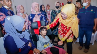 Gubernur Khofifah Pastikan Pembangunan Jatim Menuju Inklusivitas, Siapkan Program untuk para Penyandang Disabilitas