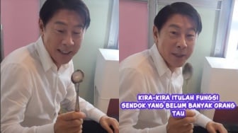 Di Luar Nalar, Shin Tae-yong Tunjukkan Fungsi Sendok Bukan Cuma untuk Makan