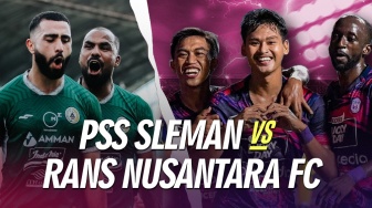 Prediksi PSS Sleman vs RANS Nusantara FC, BRI Liga 1 Hari Ini: Head to Head, Susunan Pemain dan Live Streaming