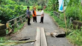 Jembatan Surau Belo di Padang Pariaman Rusak, Penghubung Tiga Kecamatan Terputus