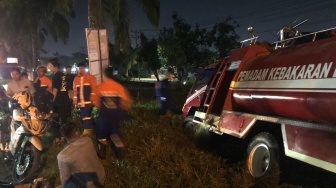 Mobil Damkar Alami Kecelakaan saat Menuju Lokasi Kebakaran di Pontianak