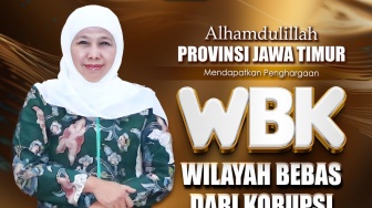 2 Unit Kerja Pemprov Jatim Raih Penghargaan Zona Integritas Predikat WBK