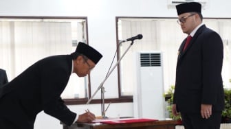 Pelantikan Pejabat di Pemkab Kediri, Mas Dhito Tekankan Pentingnya Loyalitas dan Kejujuran