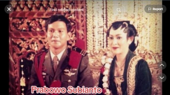 Begini Foto Jadul Pernikahan Prabowo-Titiek Seoeharto di Tahun 1983, Warganet Soroti Ini