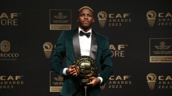 Victor Osimhen Raih Pemain Terbaik Afrika 2023, Ungguli Achraf Hakimi dan Mohamed Salah