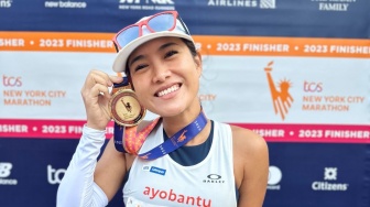 Founder Ayobantu Bawa Misi Sosial di Ajang New York Marathon 2023