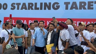 Meluber di Parkir Timur Senayan, Pedagang Kopi Starling di Jakarta Siap Menangkan Prabowo - Gibran: Settong Putaran