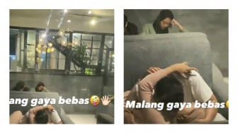 Viral Video Sejoli Ciuman di Kafe di Malang, Netizen: Dunia Milik Berdua