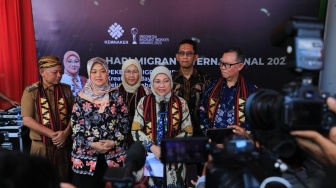 Buka Peringatan Hari Migran Interasional di Lampung Timur, Menaker: Alhamdulillah Seru