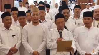 Deklarasi Prabowo-Gibran, Ratusan Kiai Kampung di Jatim Jemput Dawuh Gus Dur